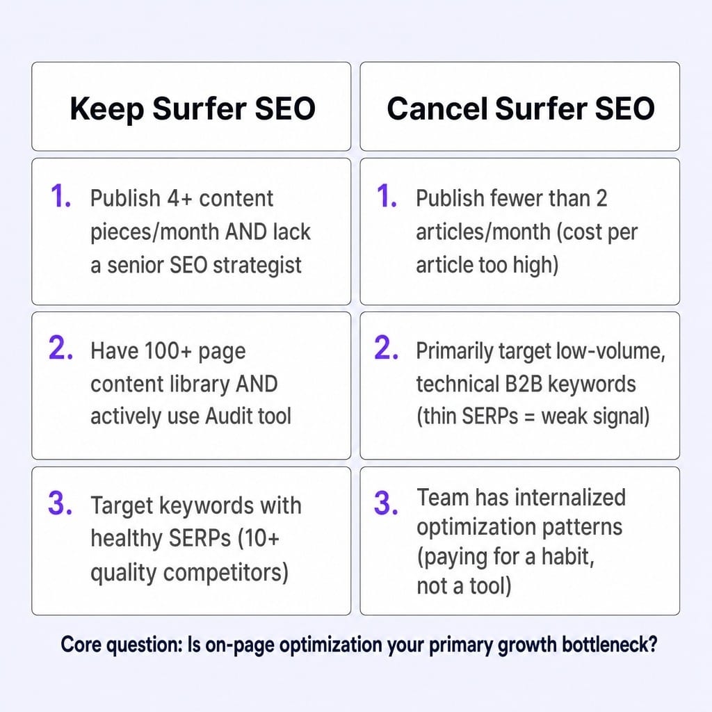 Is Surfer SEO good for your team? Match your situation to decide.